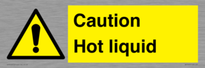 Caution Hot liquid